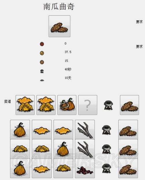 饥荒南瓜曲奇如何做_饥荒菜谱南瓜曲奇做法攻略