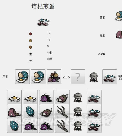 饥荒培根煎蛋如何做_饥荒菜谱培根煎蛋做法攻略
