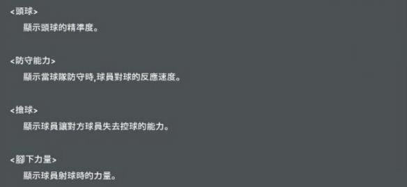 实况足球2016球员有哪一些属性_实况足球2016球员属性解析