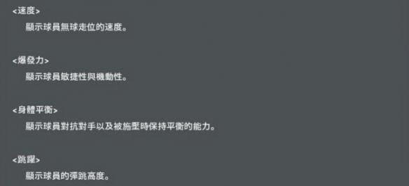 实况足球2016球员有哪一些属性_实况足球2016球员属性解析