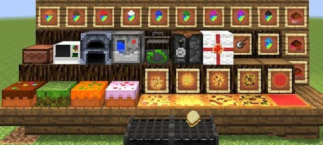 我的世界MC增加200多种新的食物MOD_我的世界食物MOD