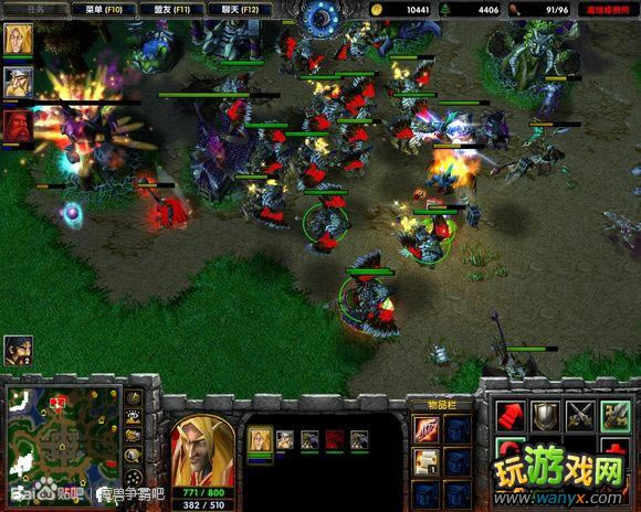 《魔兽争霸》人族1VS3疯狂联盟电脑攻略