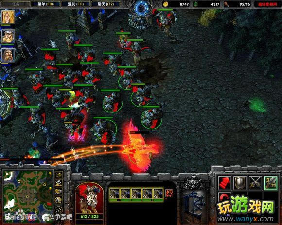 《魔兽争霸》人族1VS3疯狂联盟电脑攻略