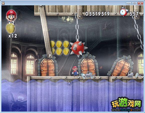 点击查看大图 《新超版永远的马里奥》3-7水上鬼屋图文详细攻略