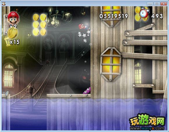 点击查看大图 《新超版永远的马里奥》3-7水上鬼屋图文详细攻略