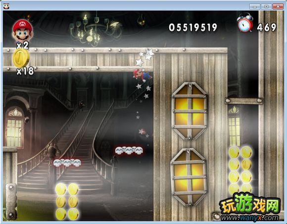 点击查看大图 《新超版永远的马里奥》3-7水上鬼屋图文详细攻略