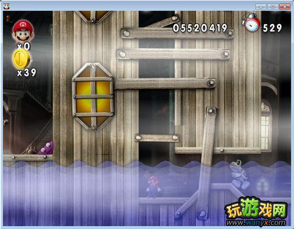 点击查看大图 《新超版永远的马里奥》3-7水上鬼屋图文详细攻略