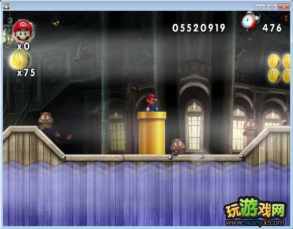 点击查看大图 《新超版永远的马里奥》3-7水上鬼屋图文详细攻略