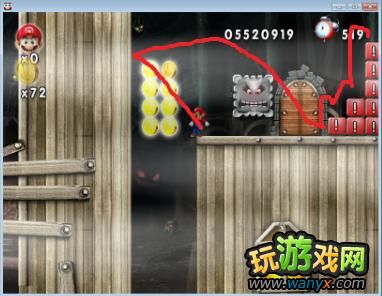 点击查看大图 《新超版永远的马里奥》3-7水上鬼屋图文详细攻略