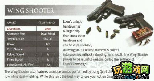 《生化危机6》官方武器介绍