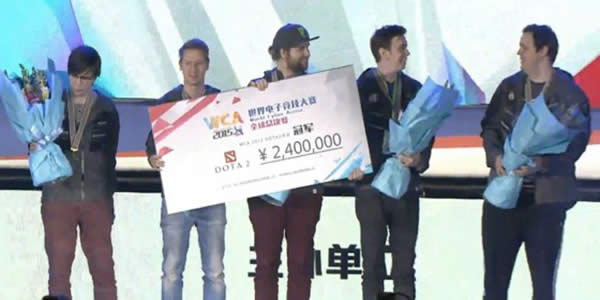 WCA2015总决赛dota2项目落幕 Alliance战队战胜LGD战队夺冠