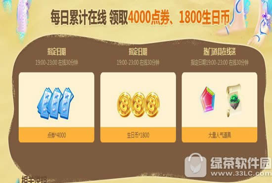 qq炫舞6月1日2日3日4日活动 4000点券+1800生日币