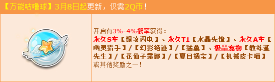 QQ飞车万能咕噜球女神节大更新活动_QQ飞车万能咕噜球女神节大更新活动内容