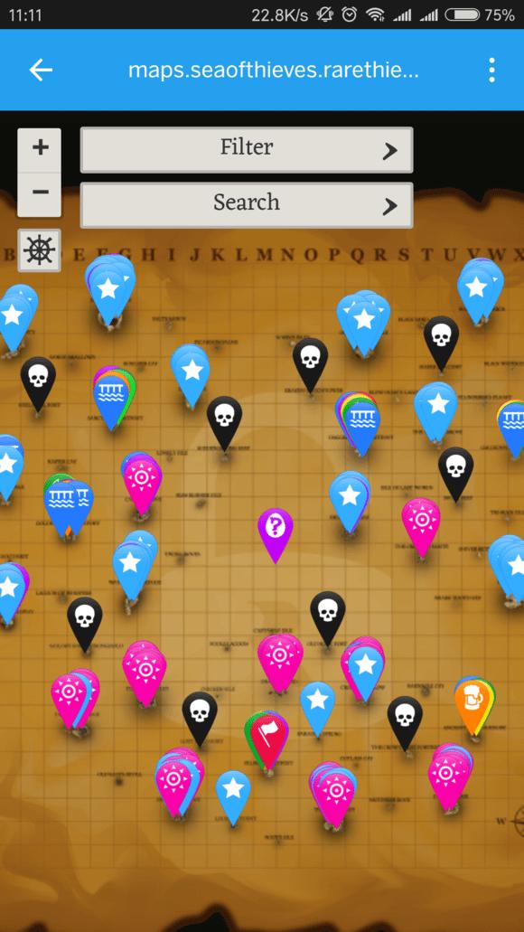 盗贼之海地图全攻略 盗贼之海地图全坐标列表
