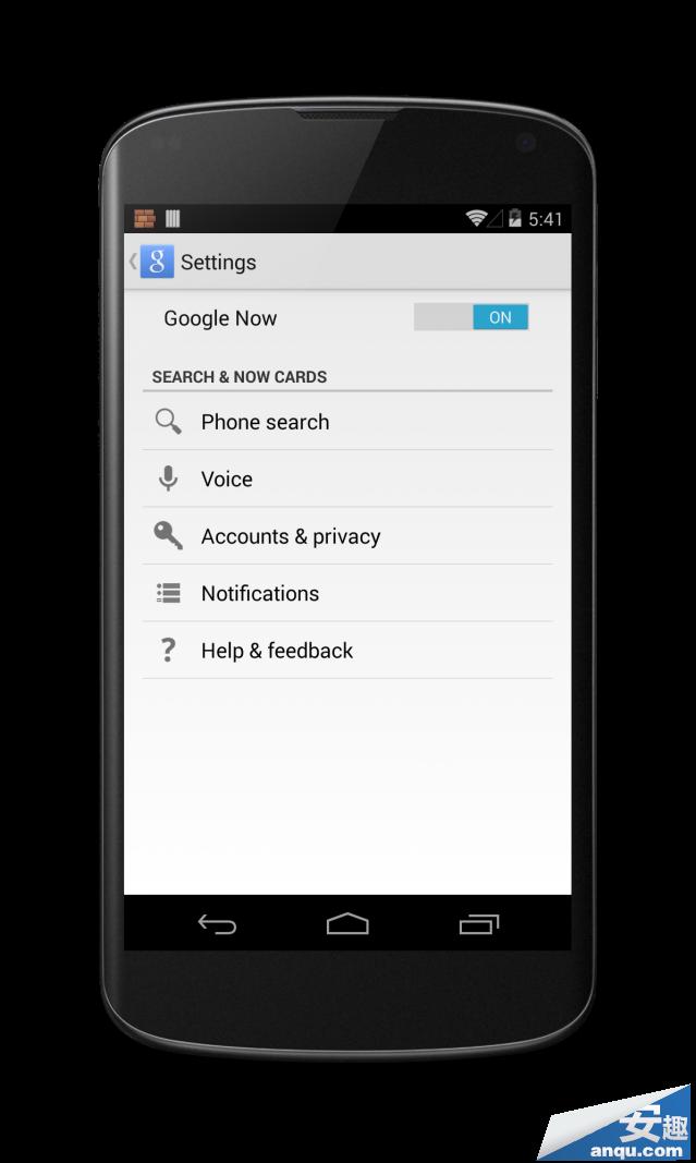 安卓4.4如何打开中文Google Now
