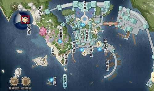 天谕手游海上寻宝位置在什么地方 天谕手游海上寻宝位置攻略