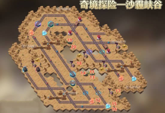 剑与远征沙霾峡谷么过 沙霾峡谷通过路线图列表