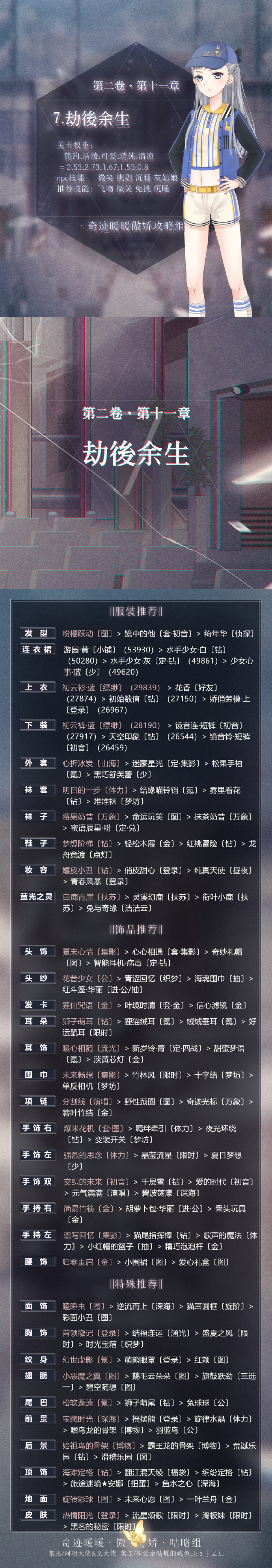 奇迹暖暖第二卷11-7如何搭配_奇迹暖暖第二卷11-7劫后余生高分搭配攻略