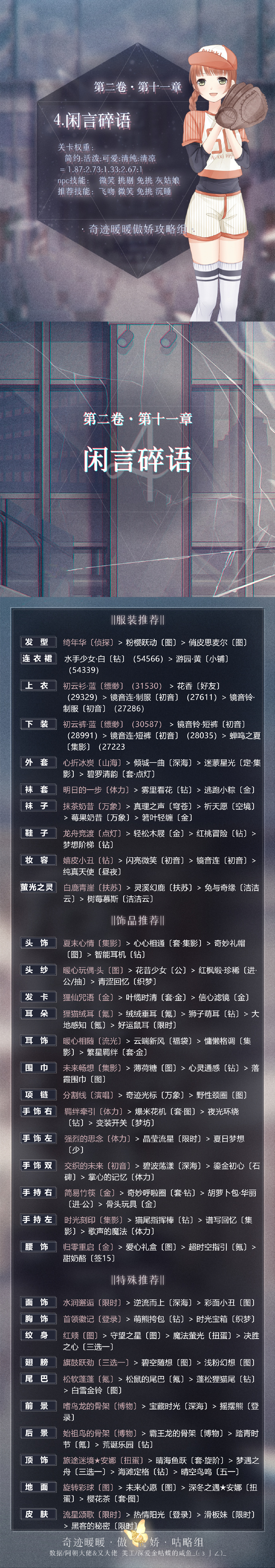 奇迹暖暖第二卷11-4如何搭配_奇迹暖暖第二卷11-4闲言碎语高分搭配攻略