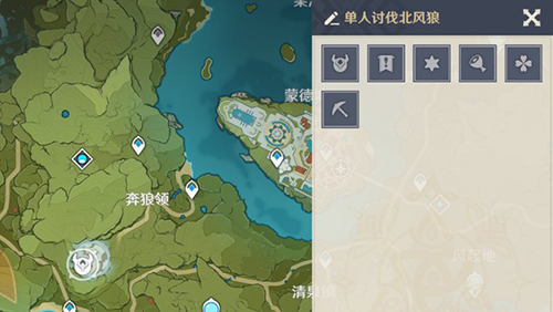 原神北风狼王在什么地方里_原神手游北风狼王位置地点详细说明