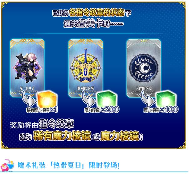 命运冠位指定限时复刻从者夏日庆典轻量版举办介绍_FGO限时复刻从者夏日庆典轻量版如何
