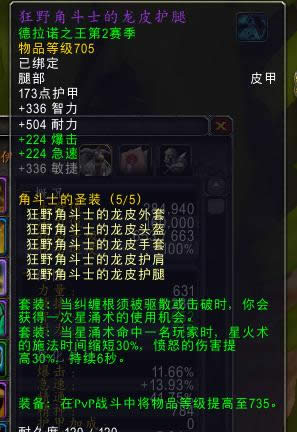 魔兽世界新赛季小德PVP套装预览 魔兽世界新赛季小德PVP套装浏览 狂野角斗士